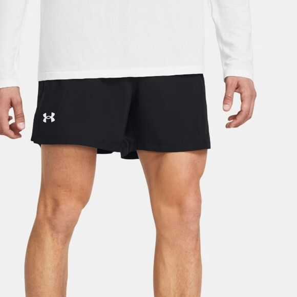 Under Armour Black Launch 5" Athletic Running Men's Shorts #F - Picture 2 of 5